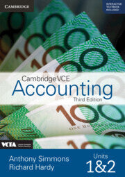 Cambridge VCE Accounting Units 1 and 2 Print Bundle (Txtbk, Int Txtbk and Wkbk)